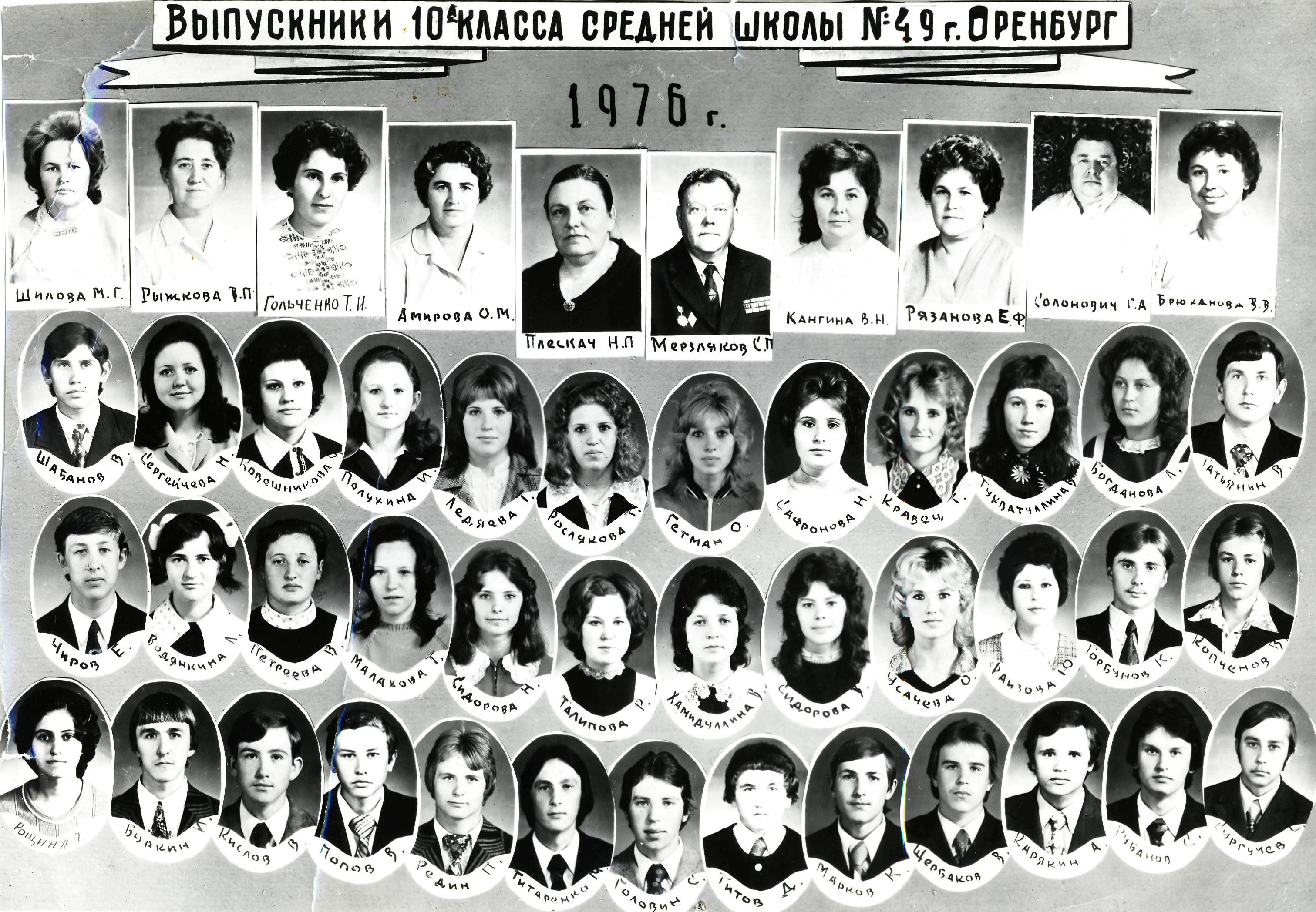 1976, 10А, Брюханова Валентина Васильевна